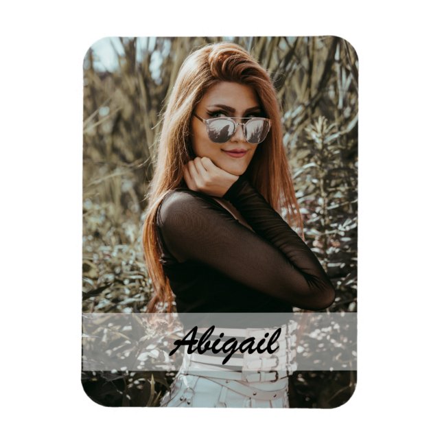Magnet Flexible Aimant personnalisé avec photo et nom (Vertical)