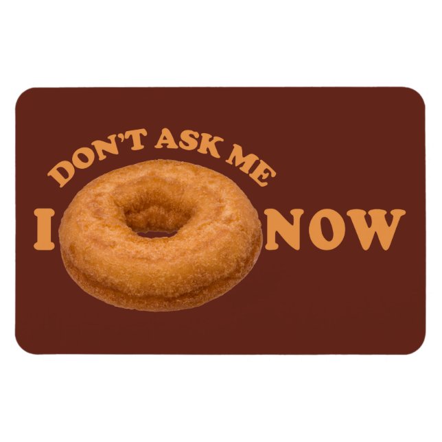 Magnet Flexible Aimant personnalisé Humour de Donut (Horizontal)