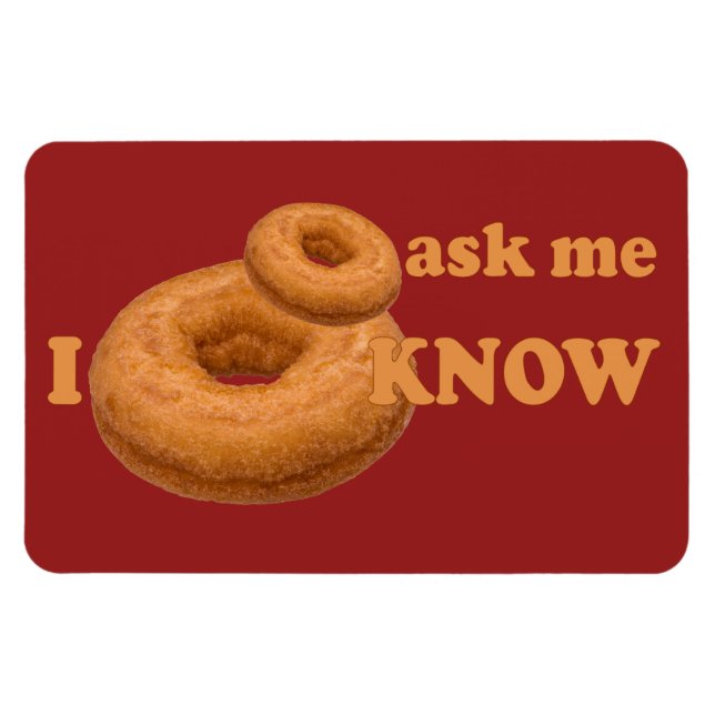 Magnet Flexible Aimant personnalisé Humour de Donut (Horizontal)