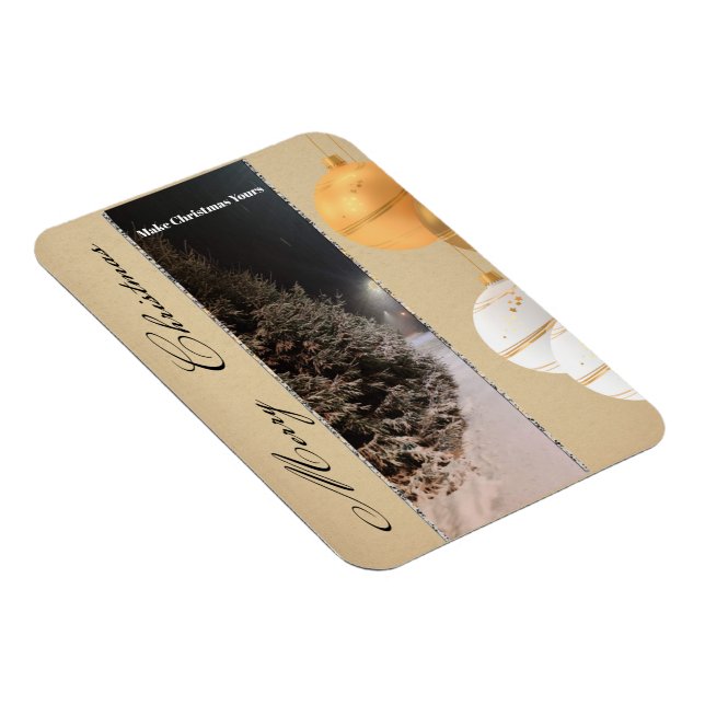 Magnet Flexible Aimant personnalisé Noël vintage (Côté Droit)