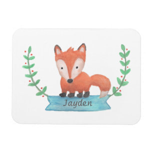 Magnet Flexible Aimant Personnalisé pour Enfants Renard Mignon de 