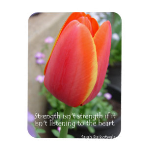 Magnet Flexible Aimant photo de fleurs de tulipe rouge de force Ci