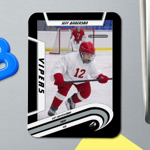 Magnet Flexible Aimant photo de hockey sur glace personnalisé Velo