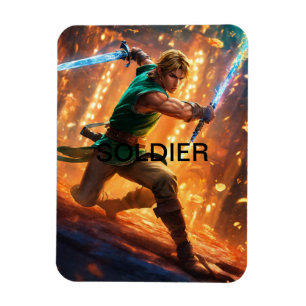 Magnet Flexible Aimant photo de soldat personnalisé : conception f