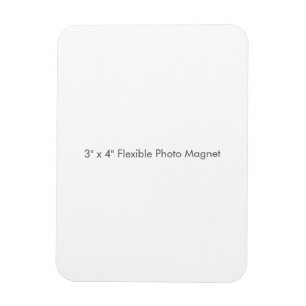 Magnet Flexible Aimant photo flexible 3" x 4"
