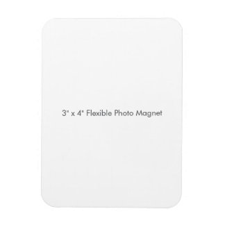Magnet Flexible Aimant photo flexible 3" x 4"