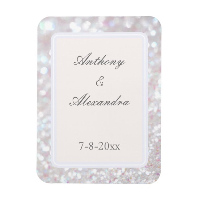 Magnet Flexible Aimant photo flexible Argent (Vertical)