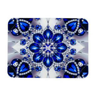 Magnet Flexible Aimant photo flexible avec couleurs Bleues Blances
