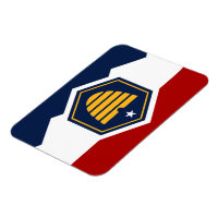 Aimant photo flexible avec le drapeau de l'Utah, É