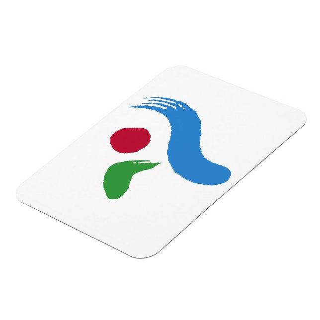 Magnet Flexible Aimant photo flexible avec le drapeau de Séoul (Côté Gauche)