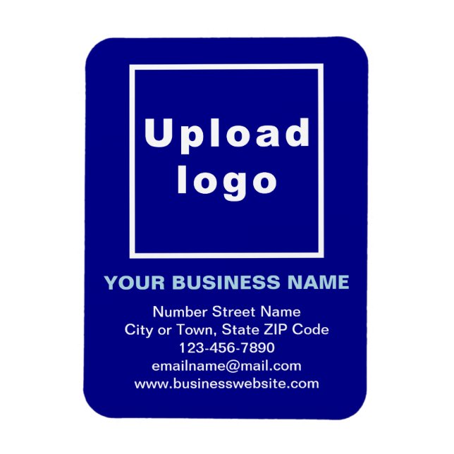 Magnet Flexible Aimant photo flexible bleu affaires (Vertical)