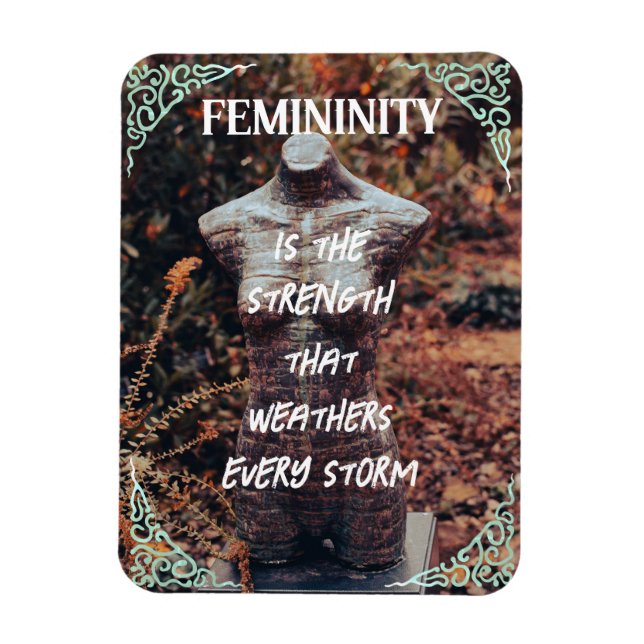 Magnet Flexible Aimant photo flexible de la féminité avec forêt (Vertical)