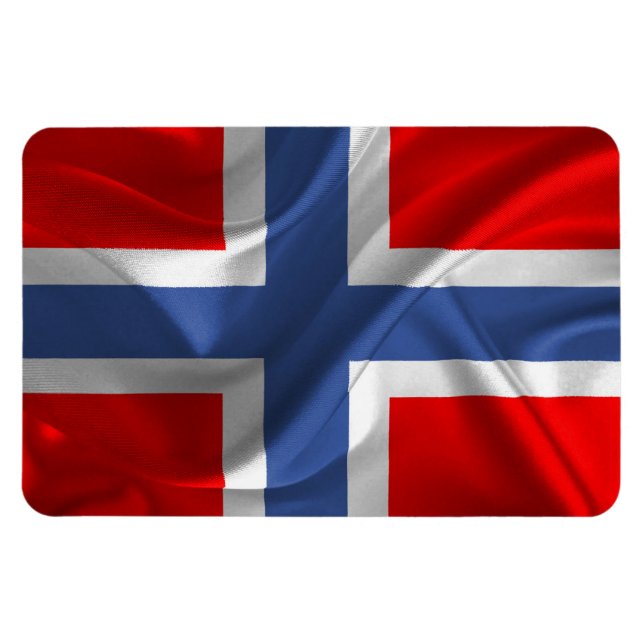 Magnet Flexible Aimant photo flexible #drapeau norvégien (Horizontal)