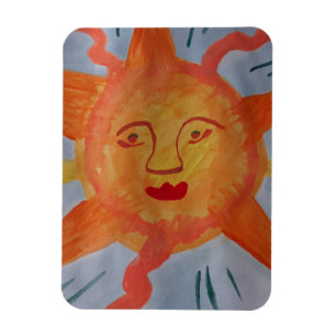 Magnet Flexible Aimant photo flexible Fiery Sun