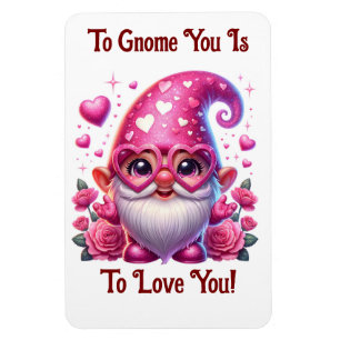 Magnet Flexible Aimant photo flexible Gnome de la Saint-Valentin
