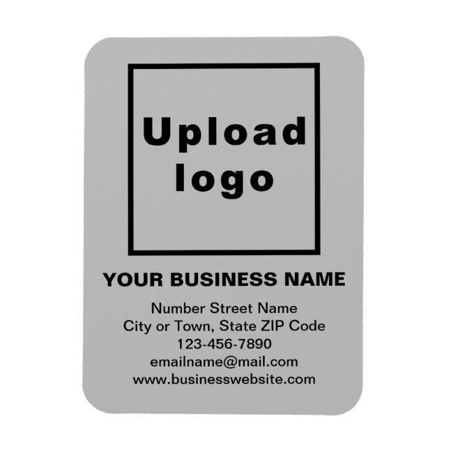 Magnet Flexible Aimant photo flexible gris affaires (Vertical)