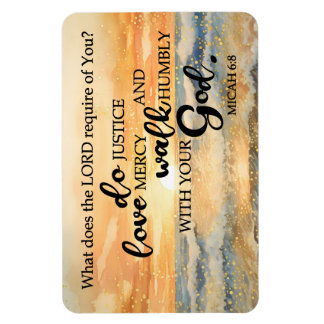 Magnet Flexible Aimant photo flexible-Micah 6:8