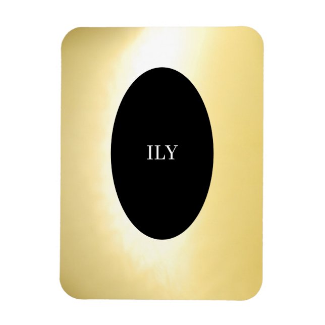 Magnet Flexible Aimant photo flexible Or ILY (Vertical)