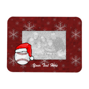 Magnet Flexible Aimant photo flexible - Père Noël Baseball