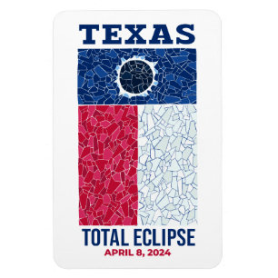 Magnet Flexible Aimant photo flexible Texas Total Eclipse