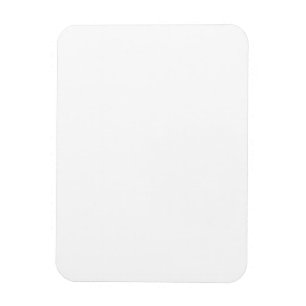 Magnet Flexible Aimant photo rectangulaire blanc