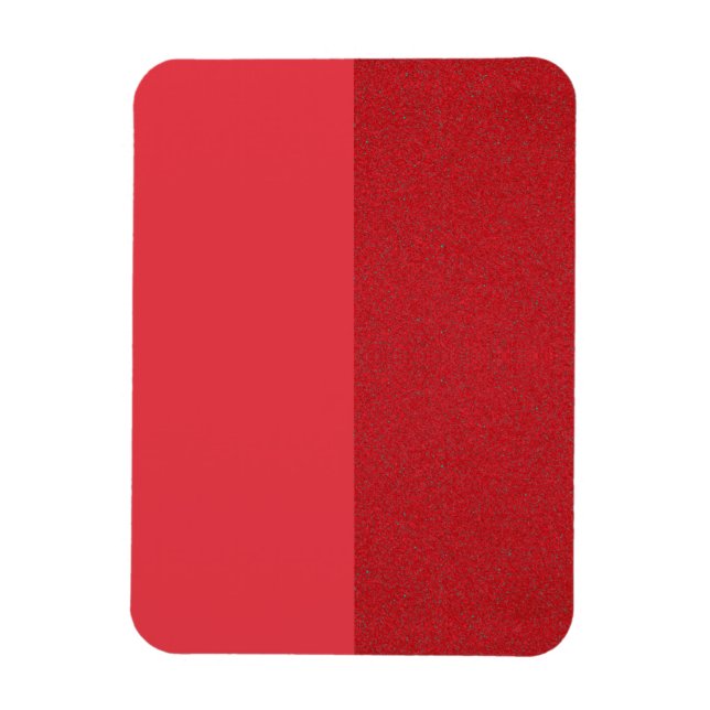 Magnet Flexible Aimant photo texturé rouge divisé vertical - perso (Vertical)