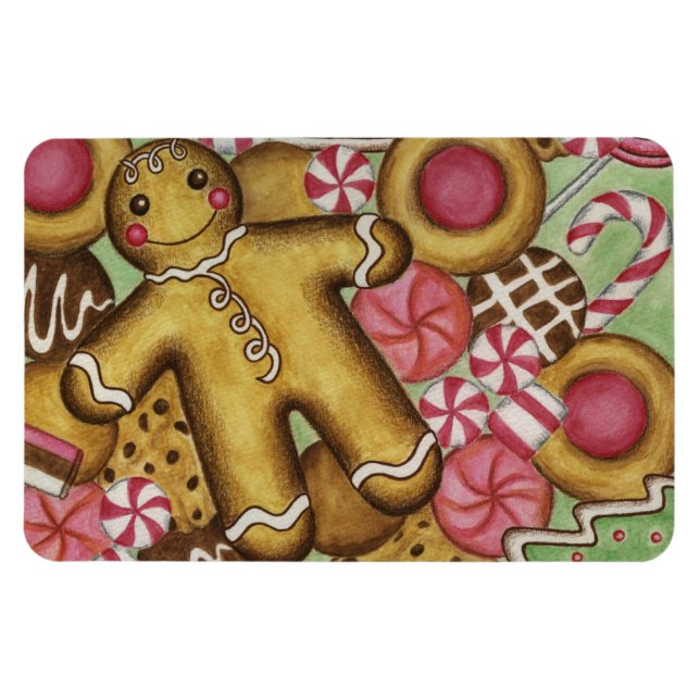 Magnet Flexible Aimant pour biscuits de Noël  (Horizontal)