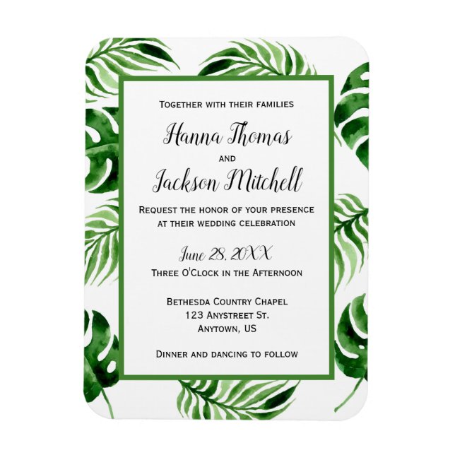 Magnet Flexible Aimant pour mariage de destination à feuille de pa (Vertical)