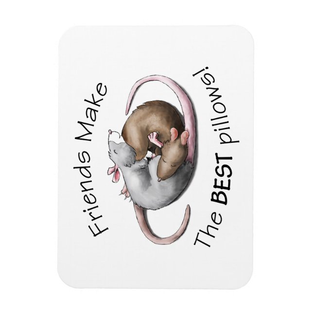 Magnet Flexible Aimant pour rat mignon (Vertical)