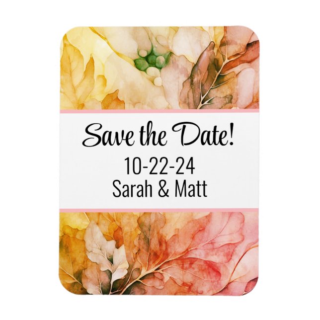Magnet Flexible Aimant pour sauvegarde de date rose (Vertical)