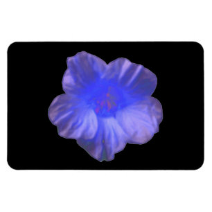 Magnet Flexible Aimant Premium bleu Nasturtium Flower
