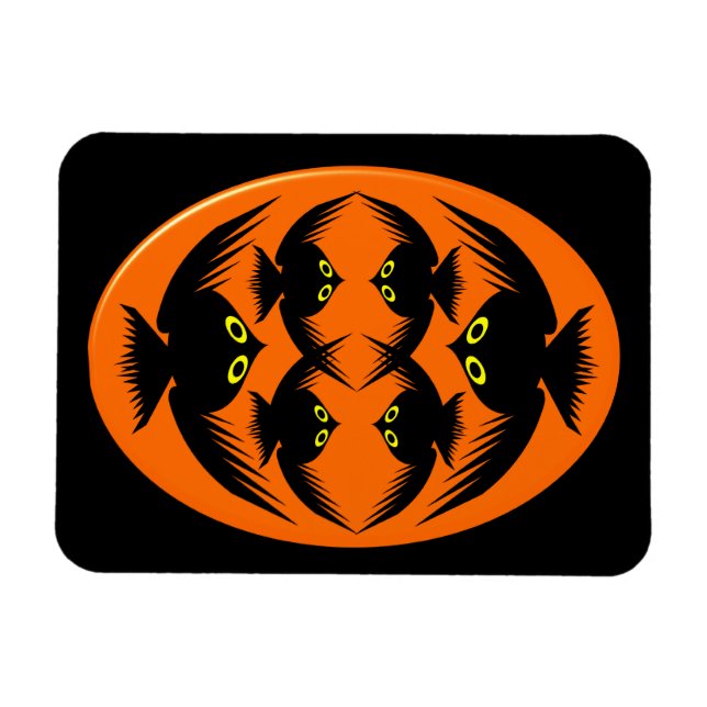 Magnet Flexible Aimant Premium de Corbeaux d'Halloween (Horizontal)