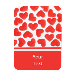 Magnet Flexible Aimant Premium Sweet Hearts 'text'