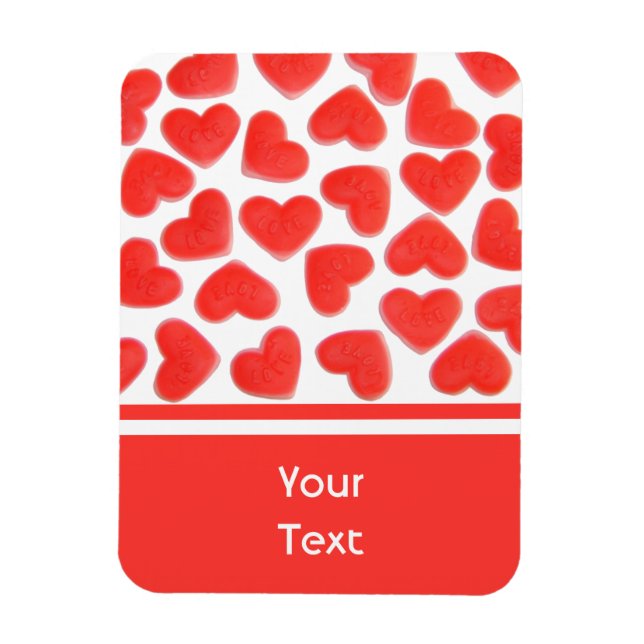 Magnet Flexible Aimant Premium Sweet Hearts 'text' (Vertical)
