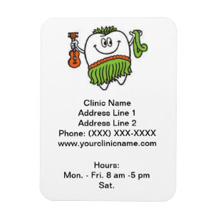 Magnet Flexible Aimant promotionnel de la clinique (Bonne dent d'a