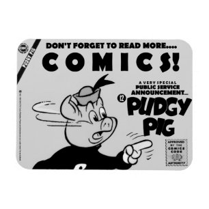 Magnet Flexible Aimant PUDGY PIG classique (P.S.A.)