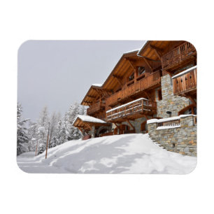 Magnet Flexible Aimant rectangulaire de photo de chalet de station