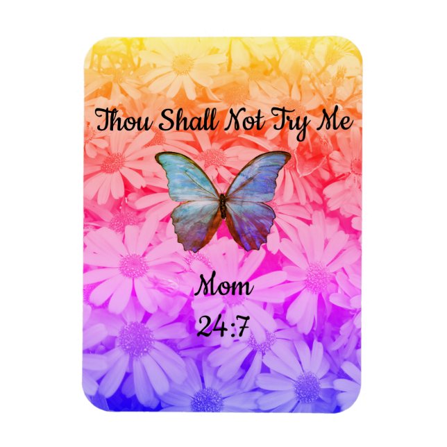 Magnet Flexible Aimant Réfrigérateur Tu Ne Me Tenteras Pas (Vertical)