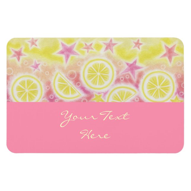 Magnet Flexible Aimant rose rose pâle de première qualité "Your Te (Horizontal)