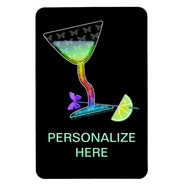 MAGNET FLEXIBLE AIMANT SOUPLE - MARTINI PAPILLON (Vertical)