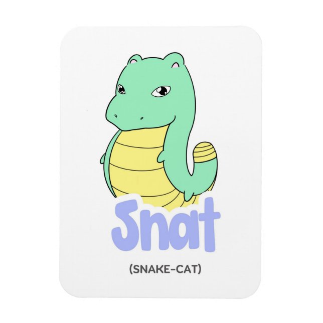Magnet Flexible Aimant souple mignon (serpent + chat) (Vertical)
