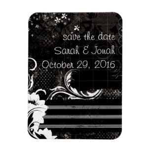 Magnet Flexible Aimant souple noir blanc élégant