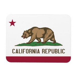 Magnet Flexible Aimant souple patriotique avec drapeau californien