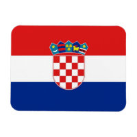 Aimant souple patriotique avec drapeau de la Croat