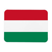 Aimant souple patriotique avec drapeau de la Hongr