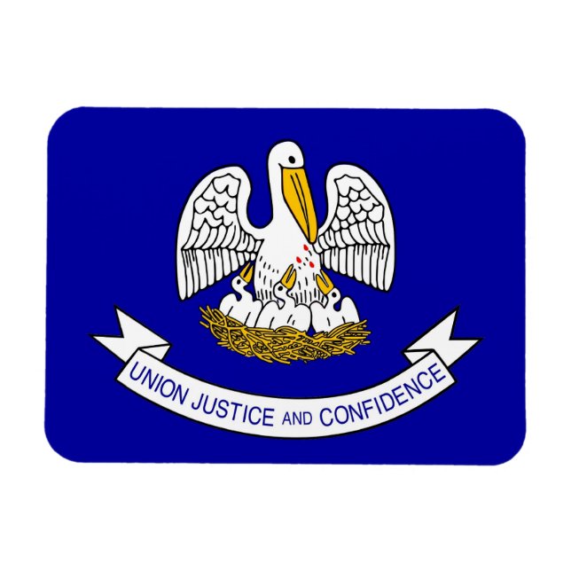 Magnet Flexible Aimant souple patriotique avec drapeau de la Louis (Horizontal)