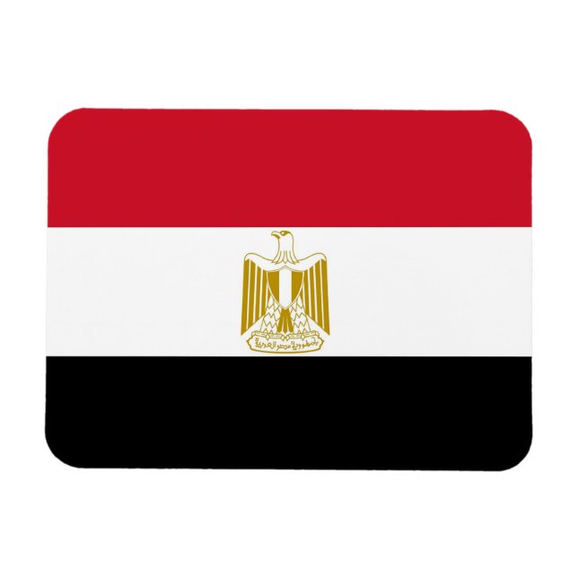 Magnet Flexible Aimant souple patriotique avec drapeau d'Egypte (Horizontal)