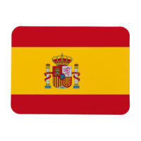 Aimant souple patriotique avec drapeau d'Espagne