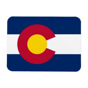 Magnet Flexible Aimant souple patriotique avec drapeau du Colorado