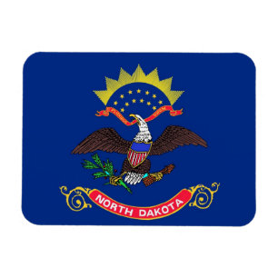 Magnet Flexible Aimant souple patriotique avec drapeau du Dakota d